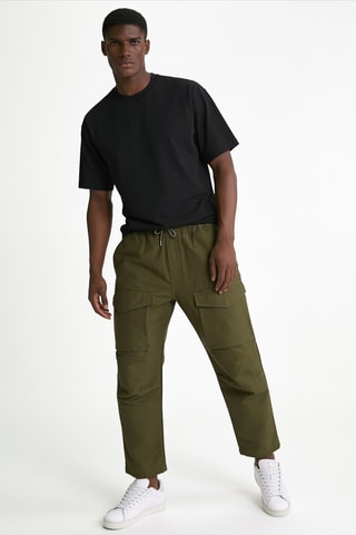 Pantalón regular fit - Negro