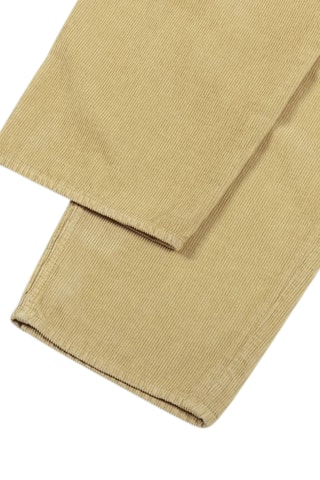 Pantalón regular fit de pana Tyrell - Amarillo