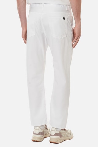Pantalón regular fit de tiro alto Universe - Blanco