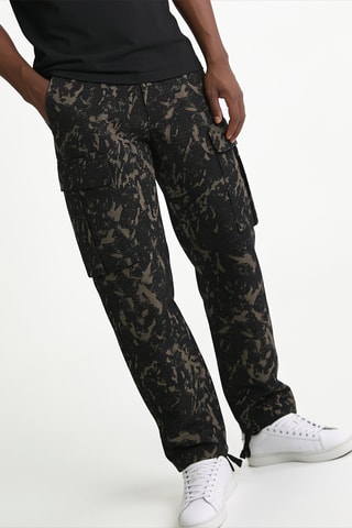 Pantalón regular fit - Negro y caqui