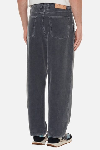 Pantalón regular fit de pana Eldon - Gris