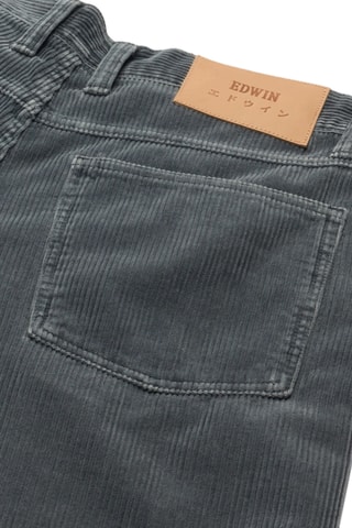 Pantalón regular fit de pana Eldon - Gris