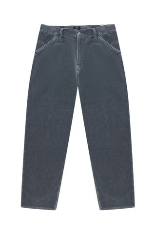 Pantalón regular fit de pana Eldon - Gris