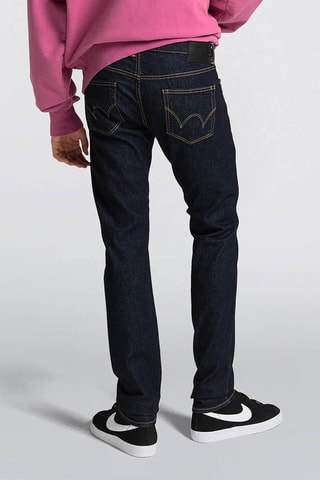 Vaquero slim fit de algodón orgánico Kaihara - Azul oscuro