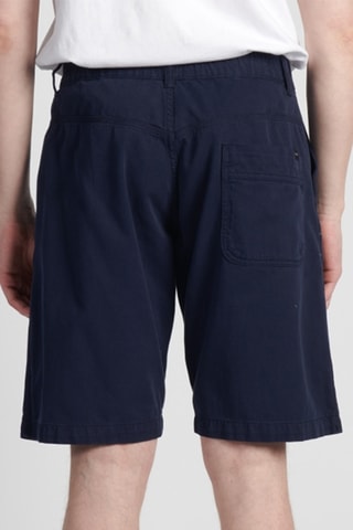 Short regular fit de algodón orgánico Gangis - Azul marino
