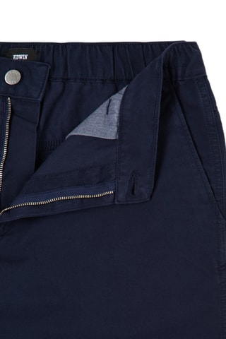Short regular fit de algodón orgánico Gangis - Azul marino