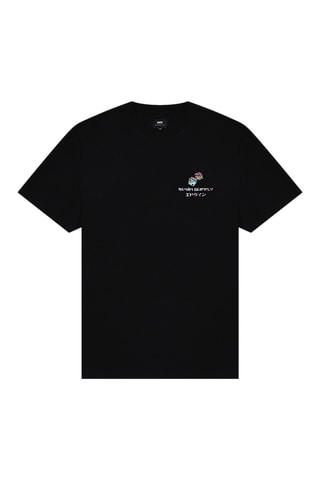 Camiseta regular fit Altered Holidays - Negro