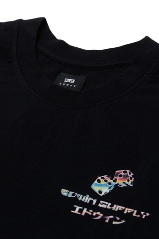 Camiseta regular fit Altered Holidays - Negro