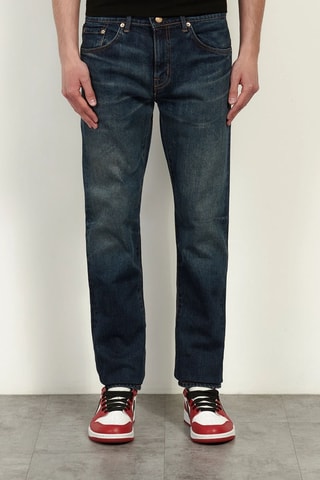 Vaquero tapered Kaihara - Azul cobalto