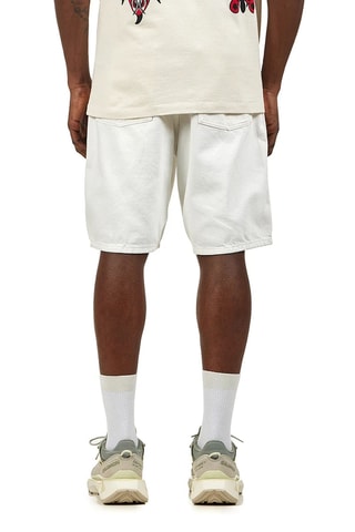 Short vaquero slim fit. de algodón orgánico Tyrell - Blanco