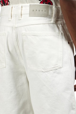 Short vaquero slim fit. de algodón orgánico Tyrell - Blanco