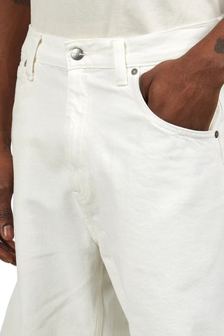 Short vaquero slim fit. de algodón orgánico Tyrell - Blanco