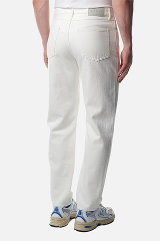 Vaquero slim fit de algodón orgánico - Blanco