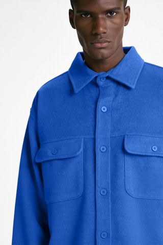 Sobrecamisa de pana Jowen - Azul rey