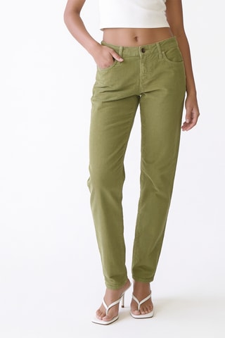 Pantalón slim fit de pana - Mostaza
