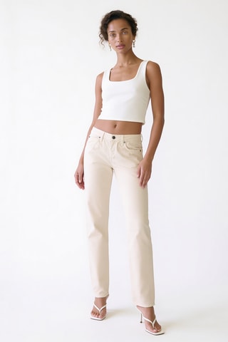 Vaquero slim fit - Marfil