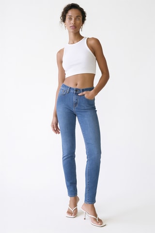 Vaquero slim fit 7/8 Bonnie - Azul