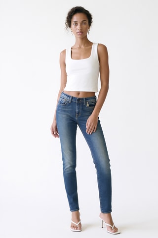 Vaquero slim fit 7/8 Bonnie - Azul