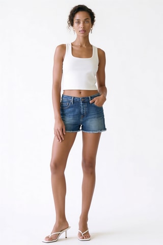 Short vaquero regular fit - Azul marino