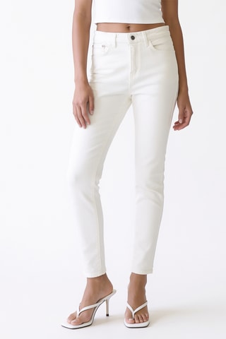 Vaquero skinny fit de tiro alto - Blanco