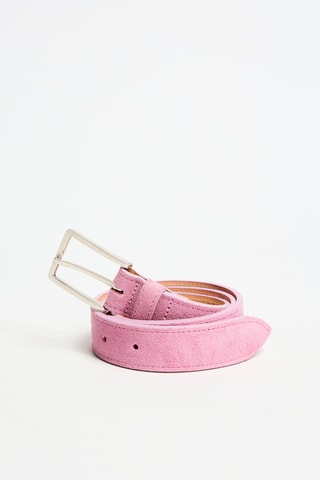 Cinturón de nobuk - Rosa