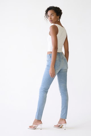Vaquero slim fit 7/8 - Azul claro