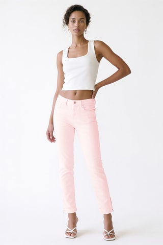 Vaquero slim fit 7/8 - Rosa