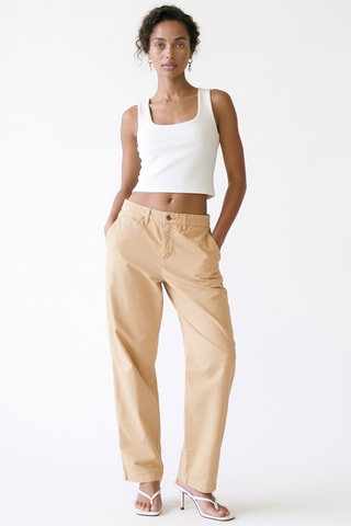 Pantalón chino - Beige