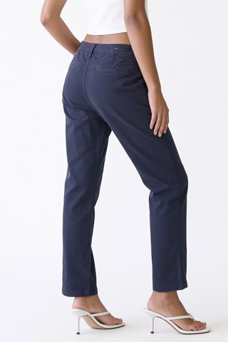 Pantalón chino relaxed fit - Azul marino