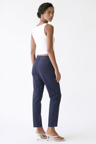 Pantalón chino relaxed fit - Azul marino