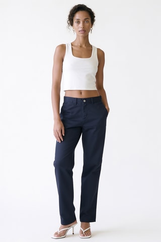 Pantalón chino relaxed fit - Verde oliva