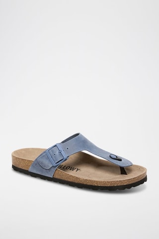 Infradito in pelle - Blu