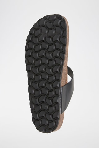 Infradito in pelle - Nero
