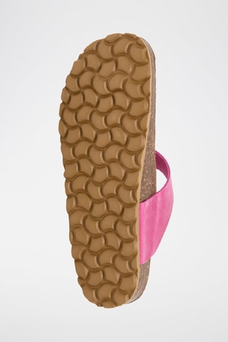 Infradito in pelle - Fucsia