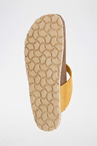 Infradito in pelle - Giallo