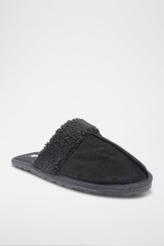Pantofole in pelle scamosciata Matrix - 
Nero