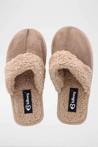 Pantofole in pelle scamosciata Matrix - 
Taupe