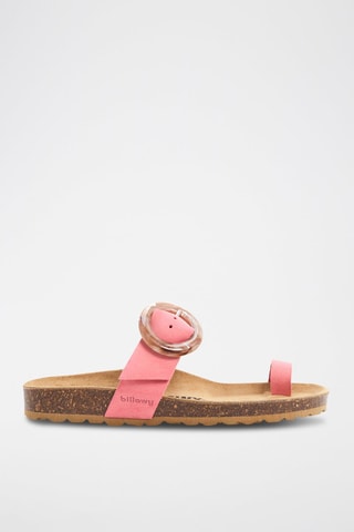 Ciabatte in pelle scamosciata - Rosa
