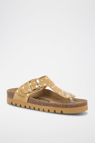 Infradito in pelle scamosciata - Marrone