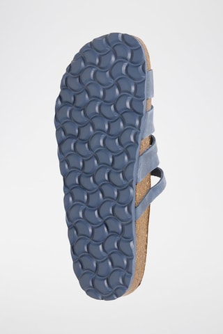 Ciabatte in pelle - Blu