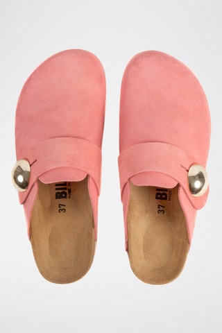 Sabot in pelle scamosciata - Rosa