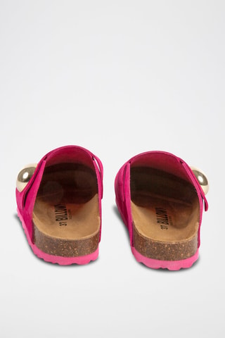 Sabot in pelle - Fucsia