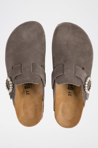Sabot in pelle scamosciata - Grigio