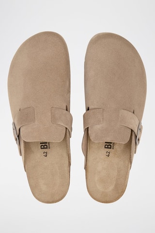 Sabot in pelle scamosciata - Marrone