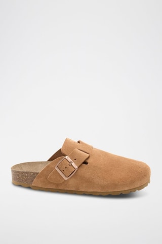 Sabot in pelle - Marrone chiaro