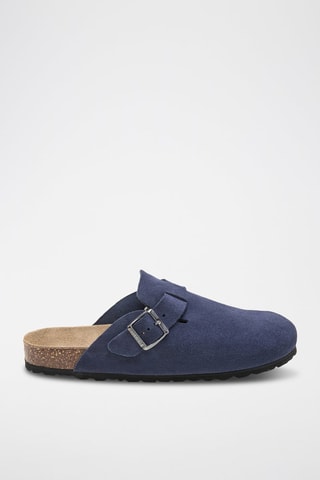 Sabot in pelle - Blu