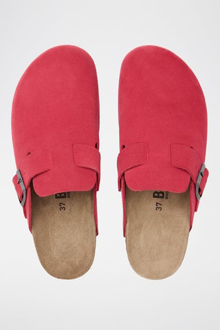 Sabot in pelle - Rosso