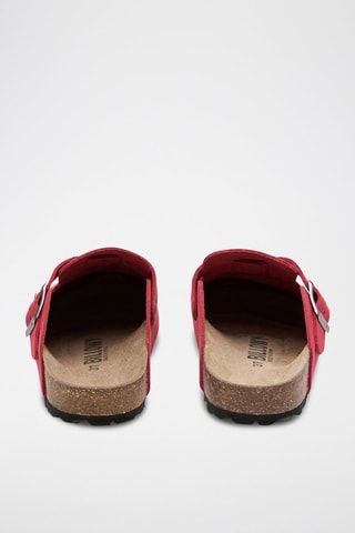 Sabot in pelle - Rosso
