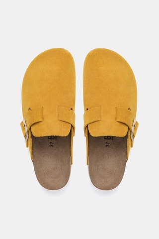 Sabot in pelle - Giallo