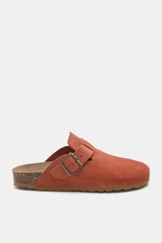 Sabot in pelle - Arancione